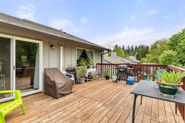 Rear deck entrance from living room