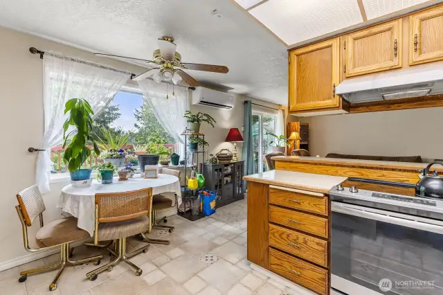 Eating area off of Kitchen