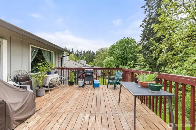 Enjoy your deck overlooking greenbelt