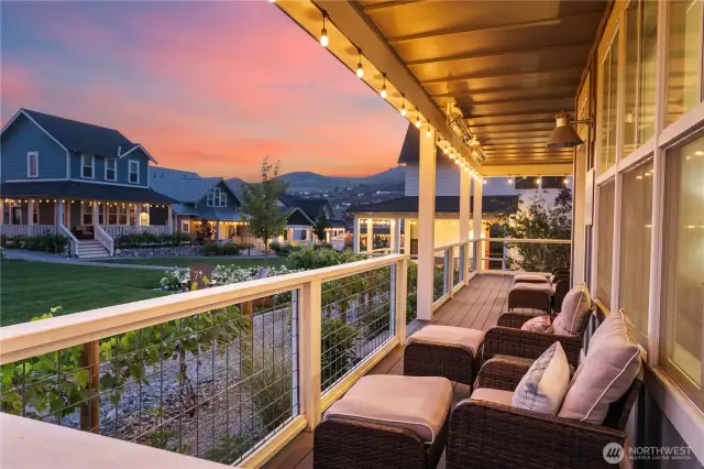 Heated wrap-around deck
