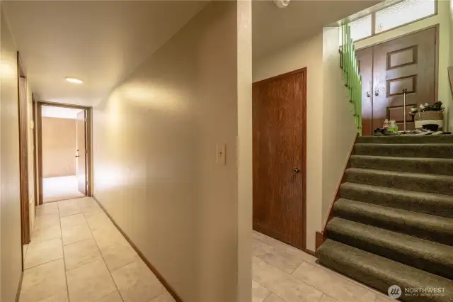 Hallway to Bath and Bedroom