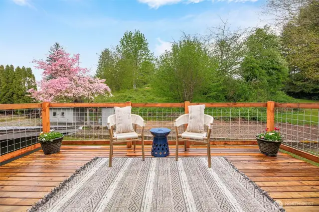 Deck off back
