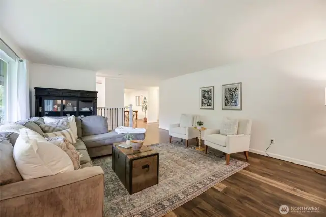 Plenty of space to arrange seating.