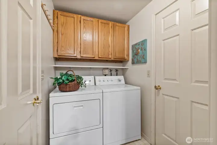 Main floor utility room