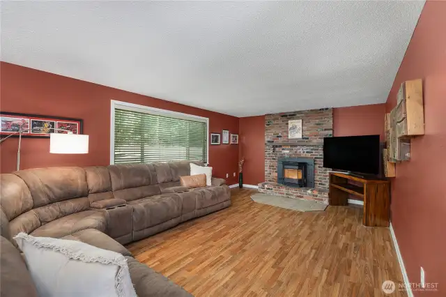 Living Room with pellet stove
