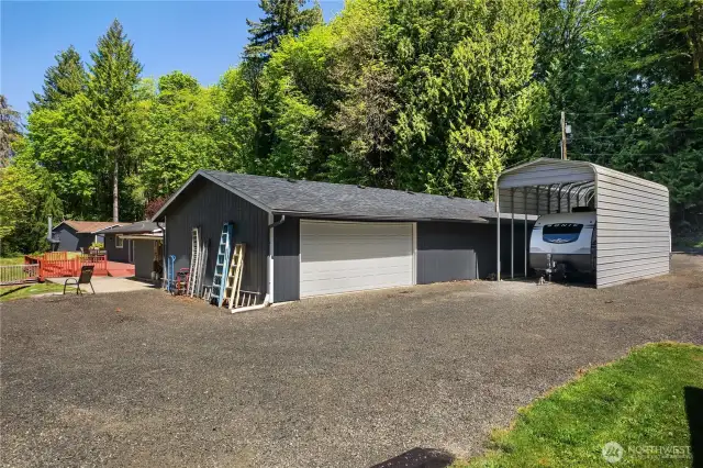 Back of Expansive Garage