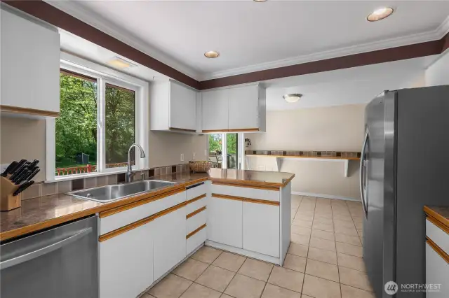 Kitchen inside home