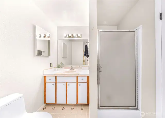 Separate shower