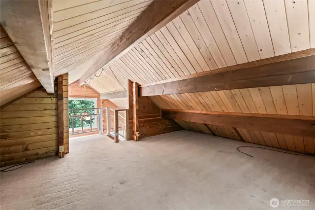 loft above living room