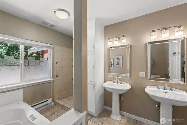 guest bathroom on main level