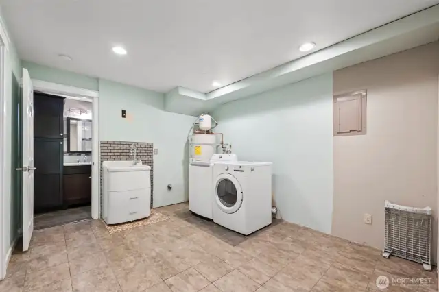 laundry flex space downstairs