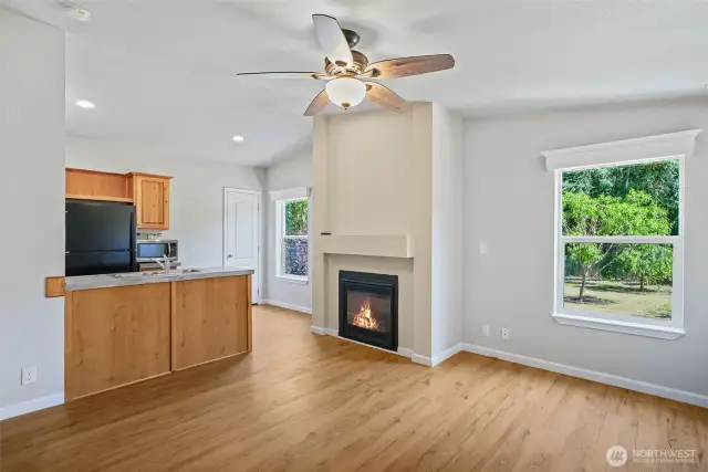 This flexible area serves as a game room, guest quarters, or additional living space and includes a convenient partial kitchen—ideal for entertaining or multi-generational living.