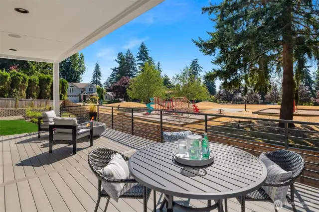 Overlooking Expansive Neighborhood Park
