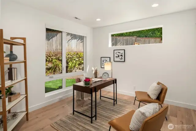 Main Floor Office or Bedroom (has closet)