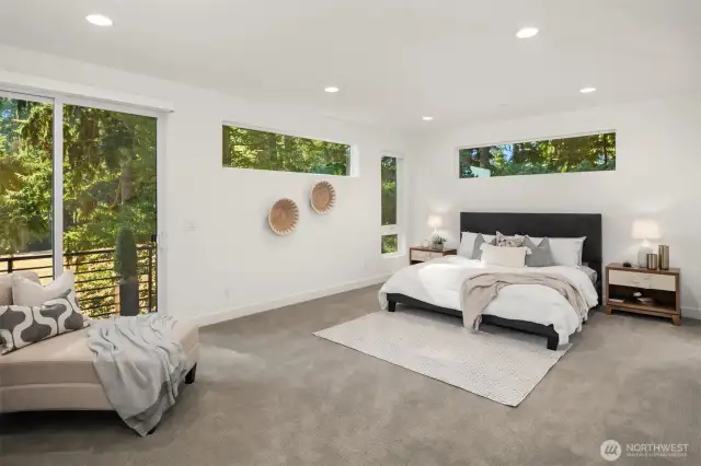 Upper Level Primary Suite w/Door to Balcony (Bedroom #5)