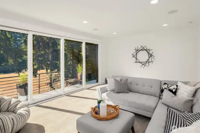 Easy Access to Balcony & Wet Bar