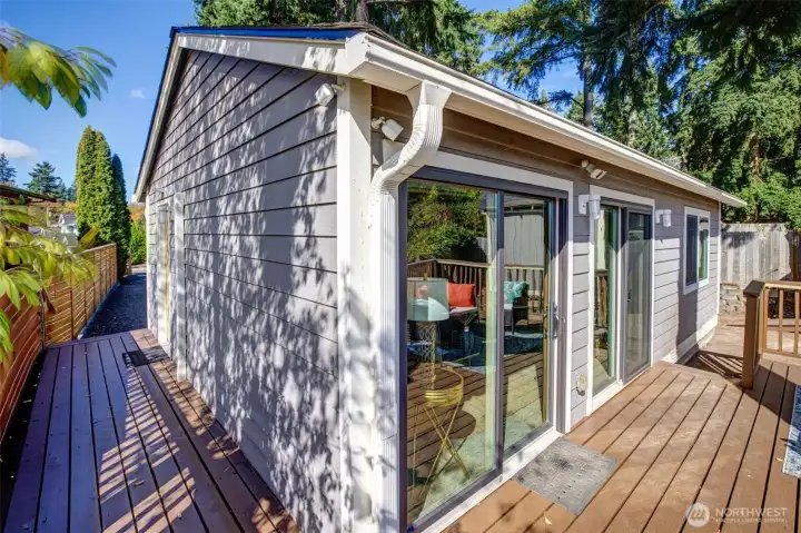 You can stop to unwind before you even open your front door. Deck wraps all the way around the house-A View Envelope!