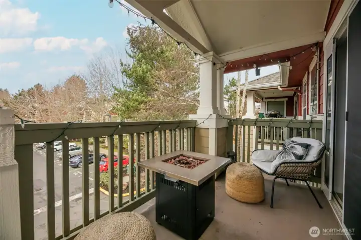 Access patio off living room or bedroom!