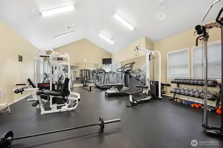 Gym inside clubhouse