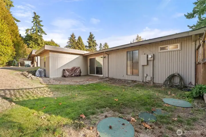 Backyard is perfect for those summer BBQ's with friends