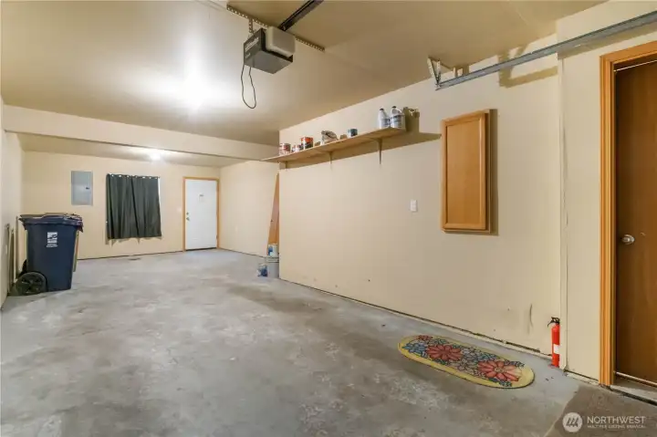 Large 2-car tandem garage