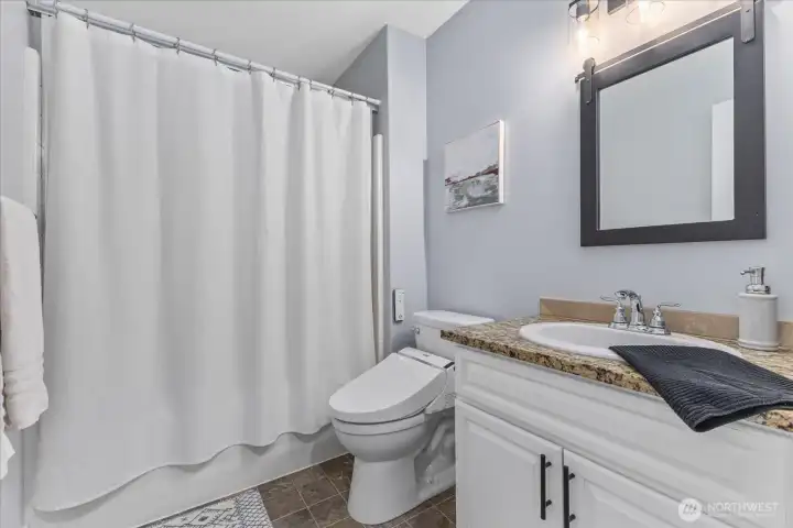 Generous hall, upstairs full bathroom