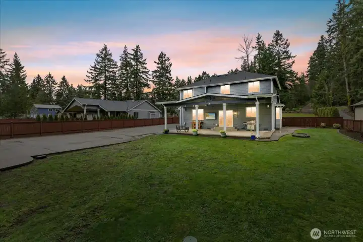 That craftsman deck may become your "happy place". Entertainers will love the plumbed sound system, flatscreen and covered space