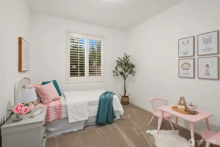 Main floor secondary bedroom (closet not pictured).