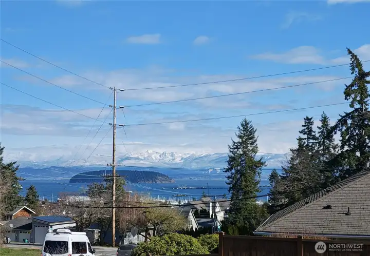 View from the living room and front deck
