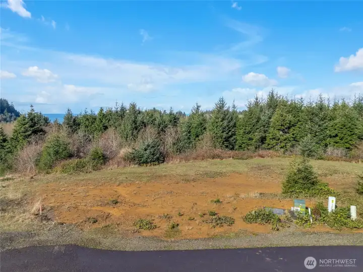 Utilities in at street.