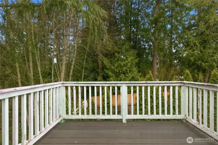 Private balcony w/ composite deck