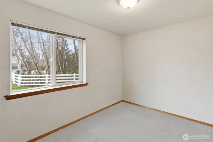 Extra finish room behind garage