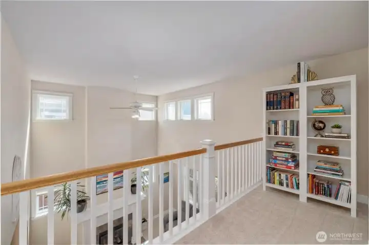 Loft space for reading nook, play area, etc.