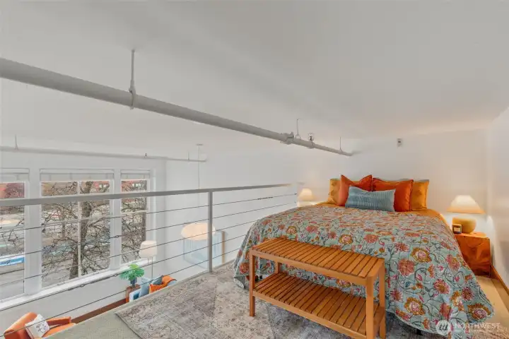 Another view of the versatile loft area