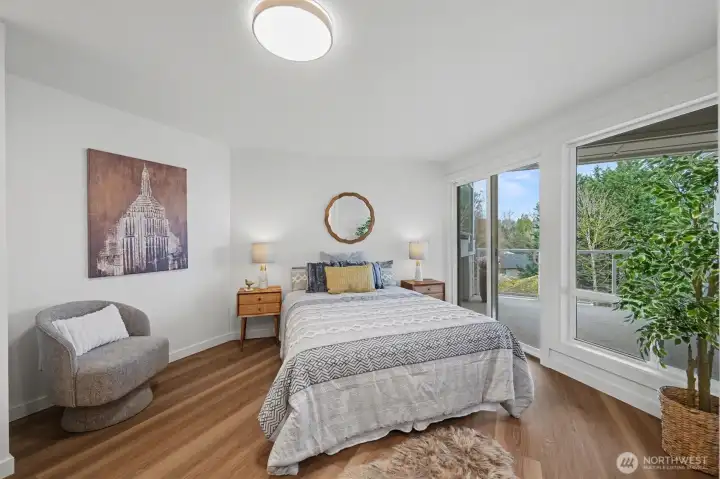 Primary bedroom with deck access