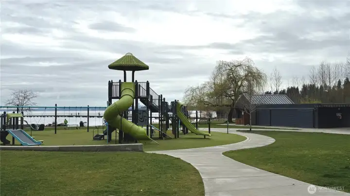 Juanita Beach Park playground two blocks away
