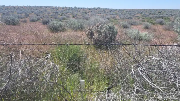 Also Northwest corner marker (S Frontage Rd NW side)