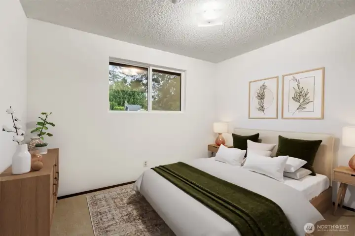 3rd main level bedroom - Virtually staged