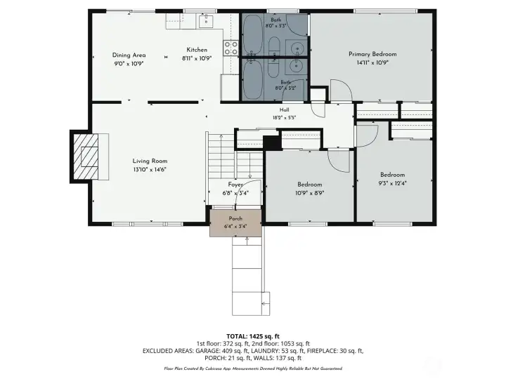Main level floorplan