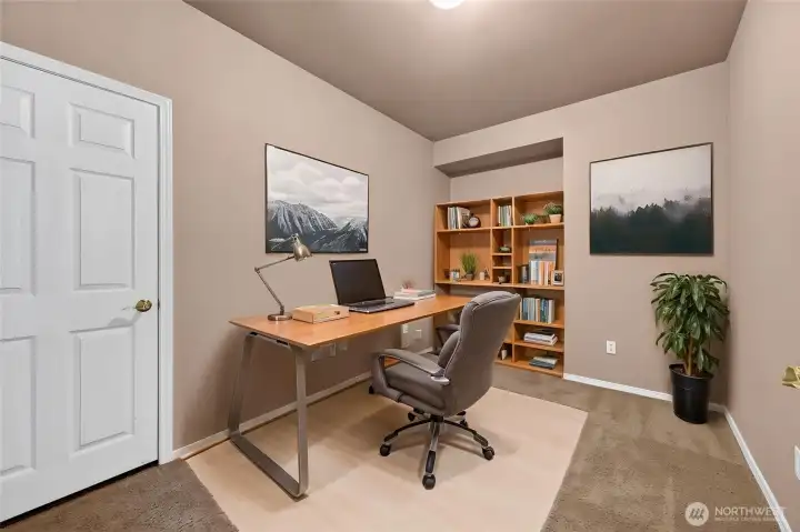 Den/Flex Room could easily be a 4th Bedroom with an area ready to turn into a closet where the alcove is. It also could easily turned into a Grand Main Floor 2nd Primary suite or a Mother-in-Law (Just use the Extra Space in Tandem Bay area water is right on the other side of the wall :)