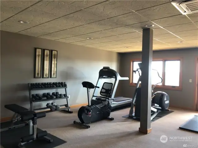 Gym in lodge