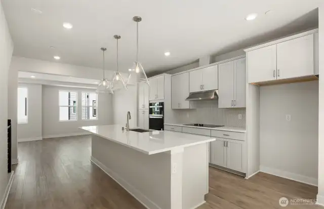 Kitchen to gathering room