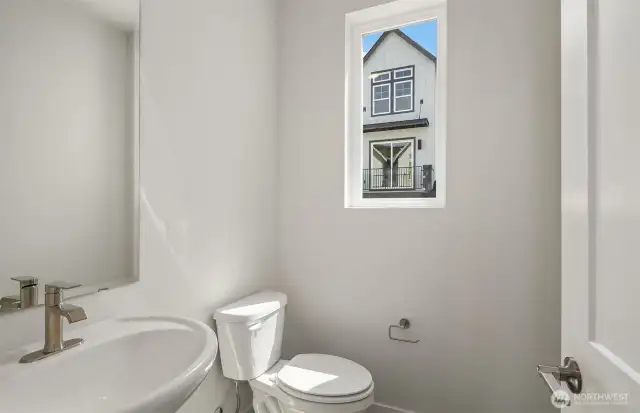 Main floor powder room