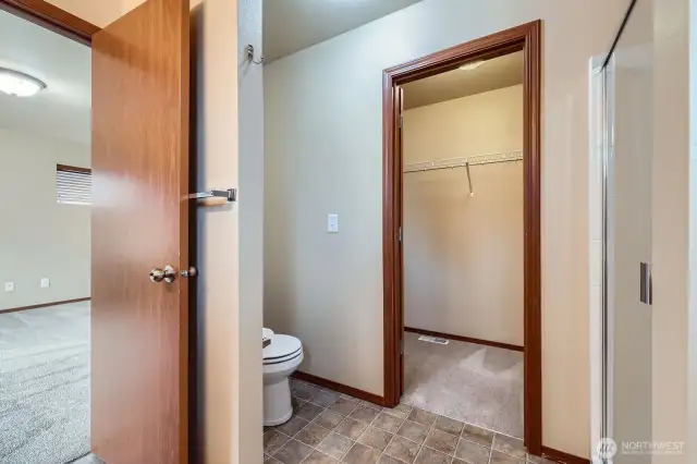 Primary Bathroom and Walk in Closet