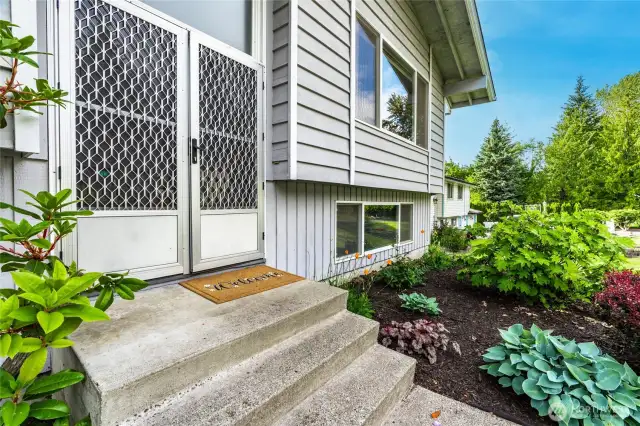 Great Metal Screen door at Entry