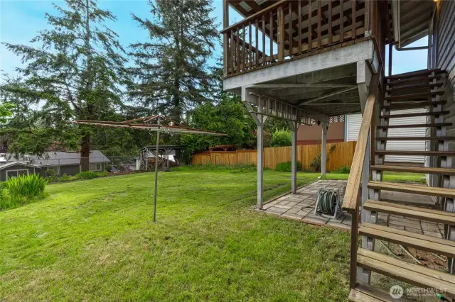 Big Covered Deck and Patio