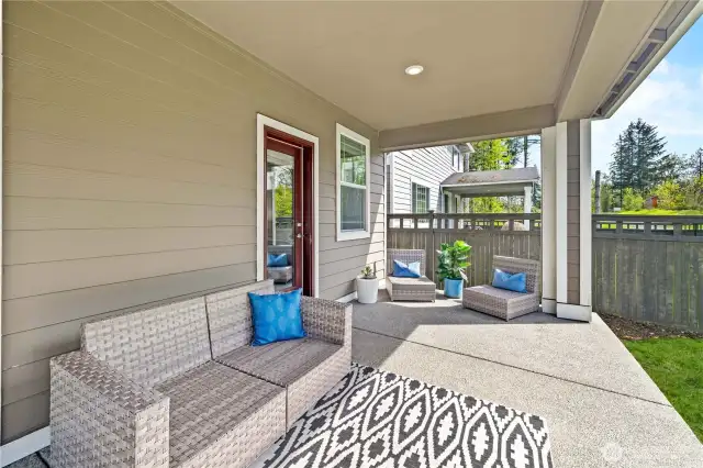 Large Covered Back Patio