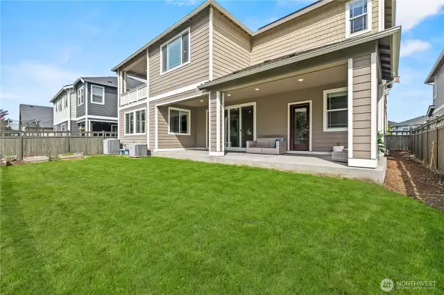 Fully Fenced Yard With Raised Garden Beds