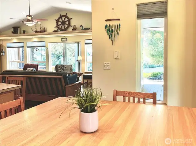 Waterfront Home with Beautiful Views, Propane Fireplaces and Two Kitchens.