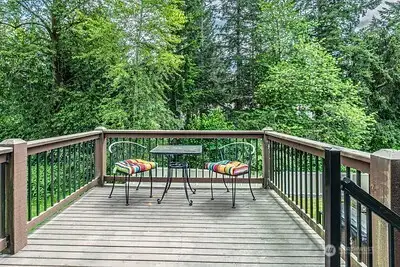 Perfect for morning coffee on the deck